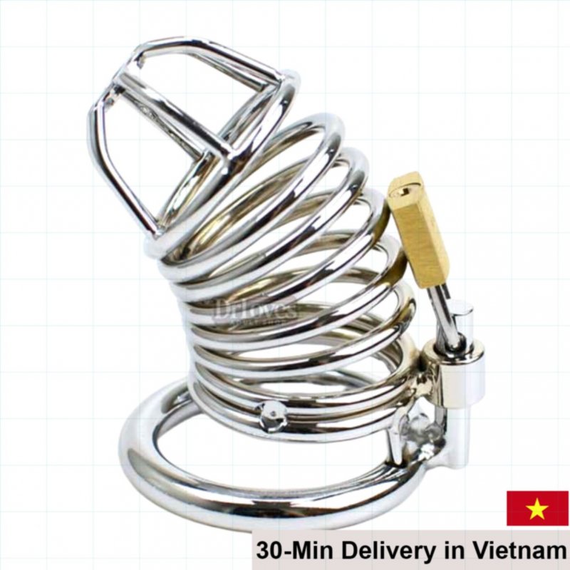 Japanese Stainless Steel Male Chastity Device Comfortable Fit 