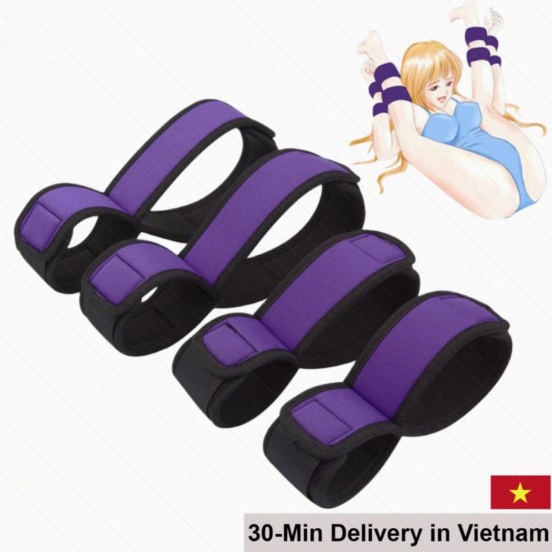 OEM SM Bondage Restraint Set Hand Ankle and Eye Mask Kit 