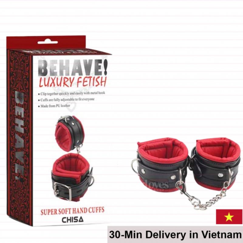 CHISA Soft Hand Cuffs Adjustable Stainless Steel Restraints 