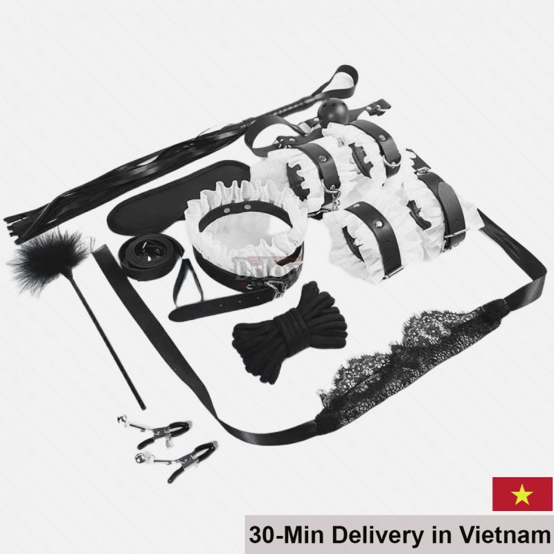 Luxe BDSM Maid Restraint Set Sensual Couples Play Kit 