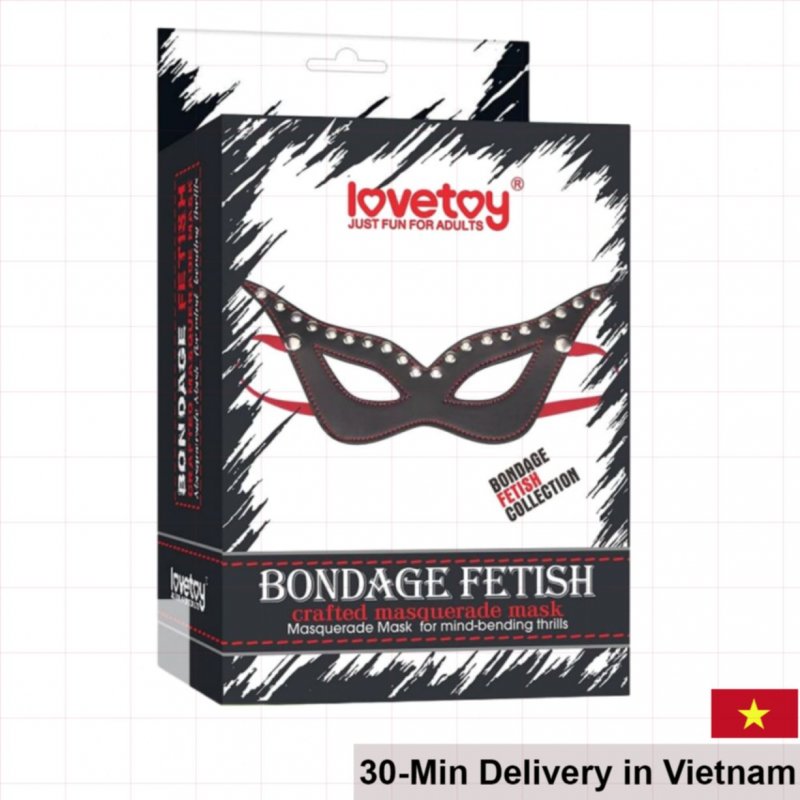 Lovetoy Bondage Fetish BDSM Mask Soft Faux Leather Sexy Mystery 