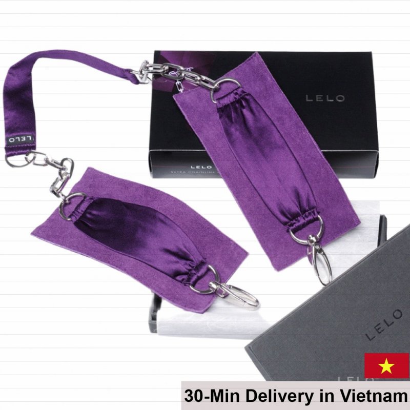 Lelo Sutra Swiss Leather Silk Adjustable Handcuffs 