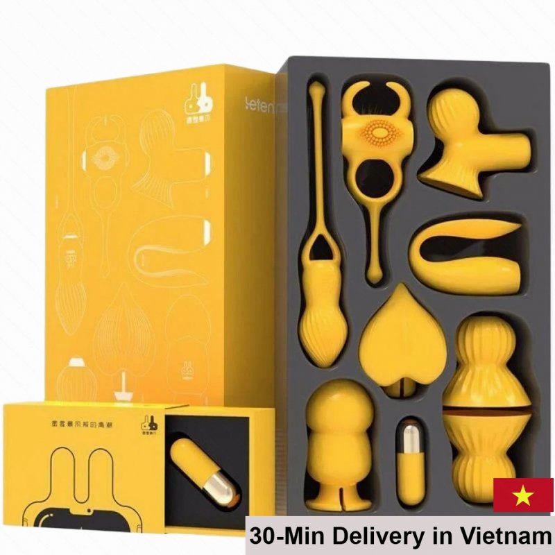 Leten Love Egg 7 Replaceable Heads Waterproof USB Rechargeable 