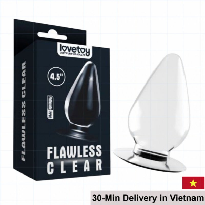Lovetoy 6cm Transparent Anal Plug New Sensation Toy 