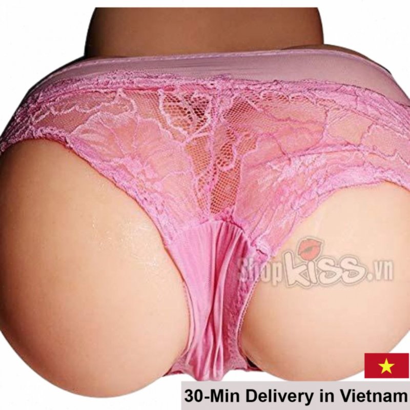 Doggy style silicone realistic vaginal masturbator male pleasure toy 