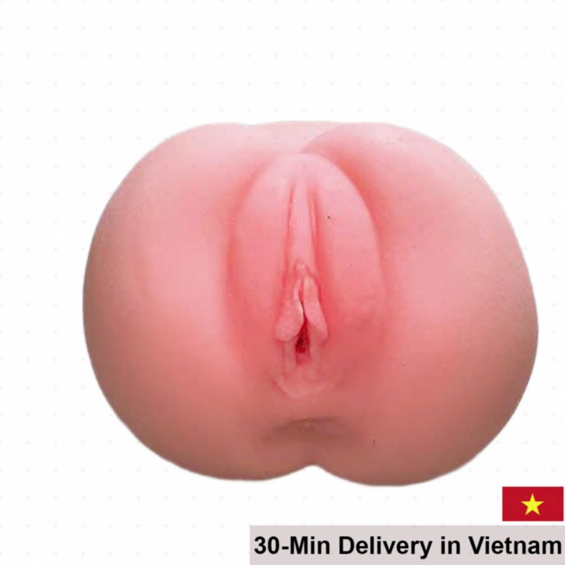 Silicone Realistic Anal & Vaginal Masturbator with Moaning Sound 