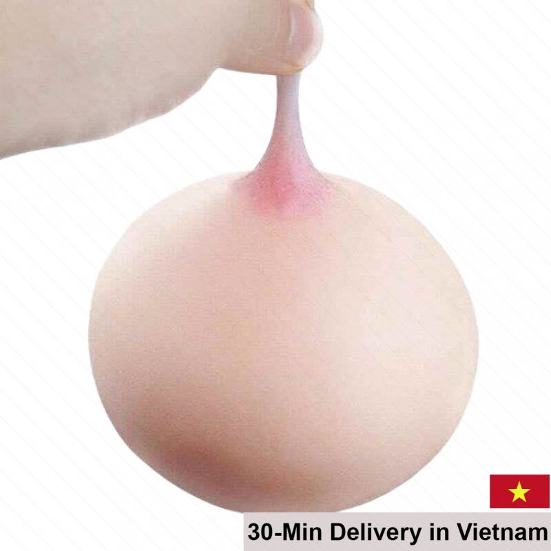 Silicone 2-in-1 Nipple & Vaginal Masturbator for Men 