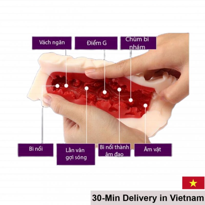 Leten 3D Red Inner Silicone Realistic Male Masturbator 