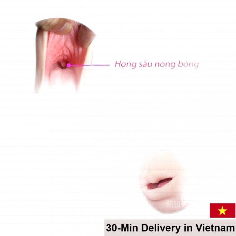 SiliconeOralSexMouthToy16cmMaleMasturbator 