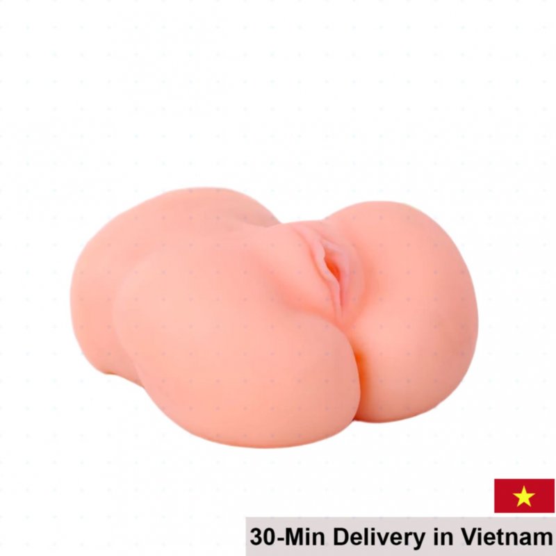 Suitable For Lovers Pink Vibrating Silicone Fake Buttocks 