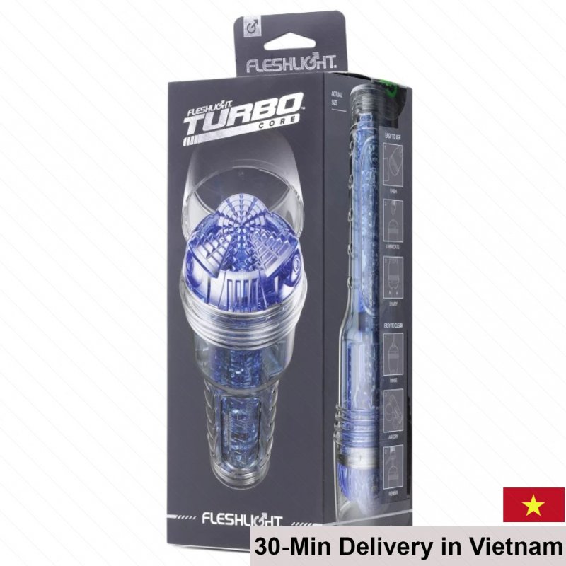 Fleshlight Turbo Core Blue Ice Oral Sensation Masturbator 