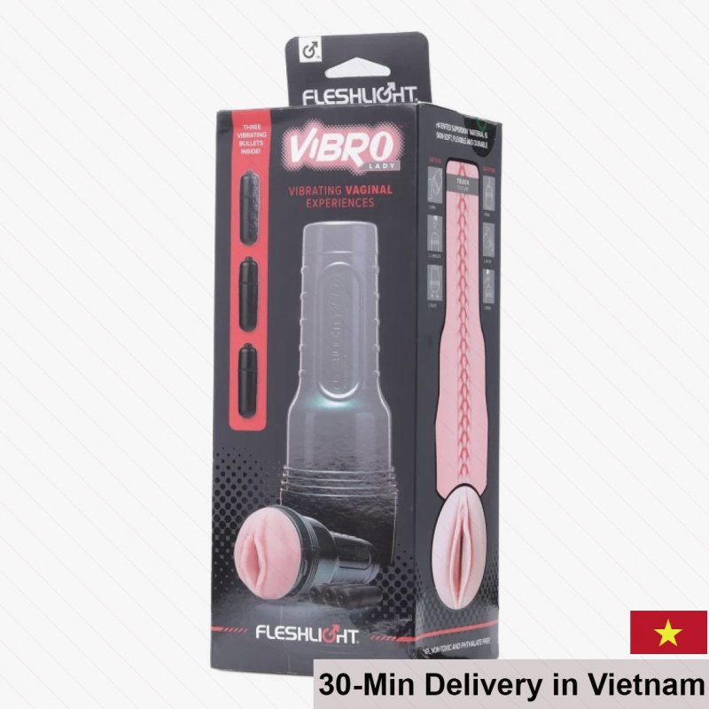 Fleshlight Vibro SuperSkin Soft Realistic Male Masturbator 