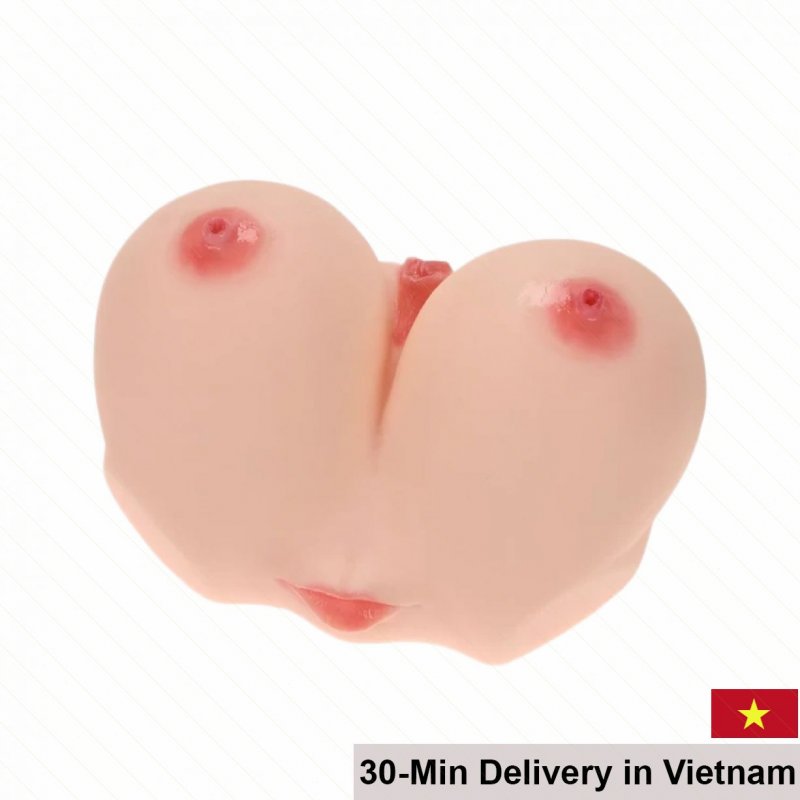 Manmiao Lifelike Breast Mouth Vaginal Soft Male Masturbator 