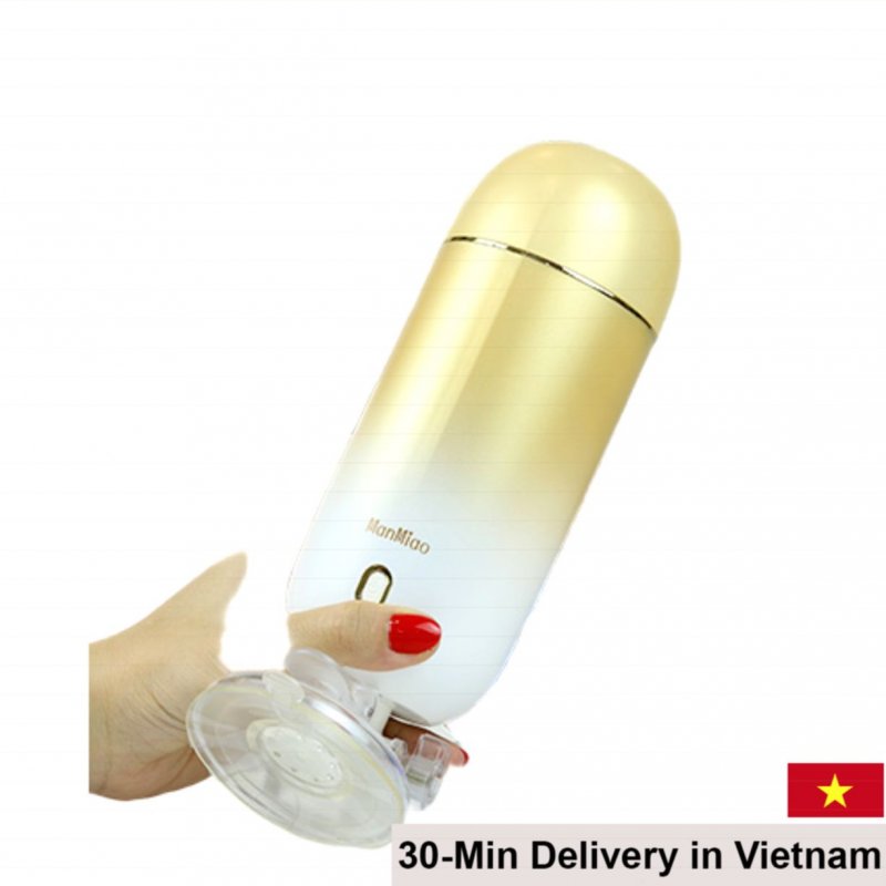 ManMiao Wall-Suction Soft Silicone Vibrating Masturbator 