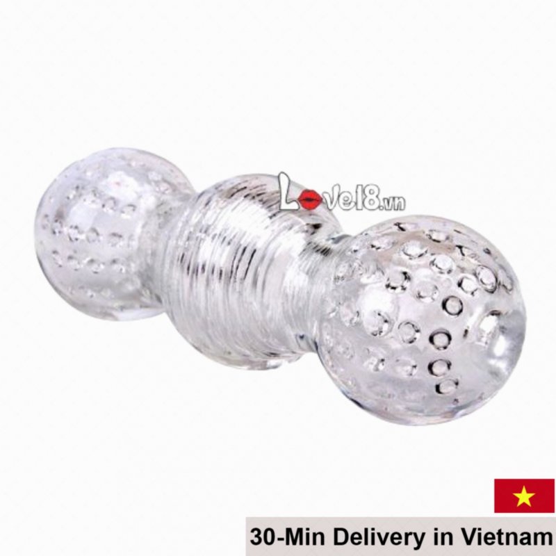 Transparent Stretchy Silicone Male Masturbator Realistic Pocket Pussy 