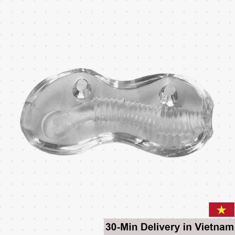 Ultra Soft Transparent Silicone Male Masturbator Toy 