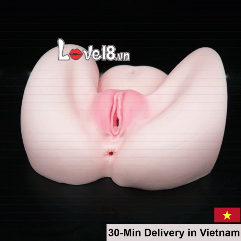 Realistic Silicone Vagina Male Masturbator Triangle Design 