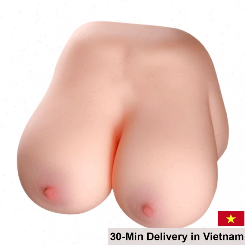 Man Masturbator 3kg Silicone Breast Vaginal Anal Combo 