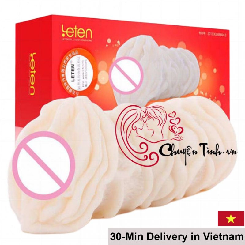 Leten Premium 3D Red Core Realistic Silicone Masturbator 