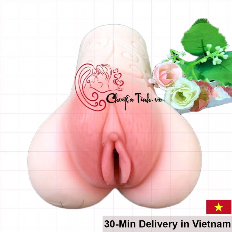 Jiuai Realistic Silicone Vaginal Masturbator Non-Vibrating Waterproof 