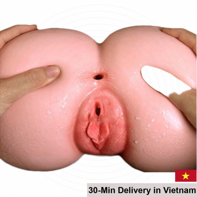Non-Vibrating Soft Silicone Anal & Vaginal Masturbator Toy 
