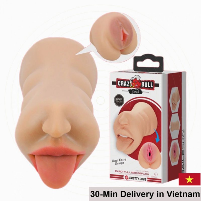 Crazy Bull Sarah Double-Ended Ultra Soft Realistic Masturbator 