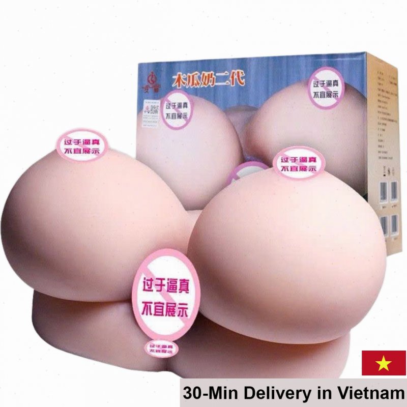 Jiuai Big Tits Silicone Dual Nipple and Vagina Toy 3kg 