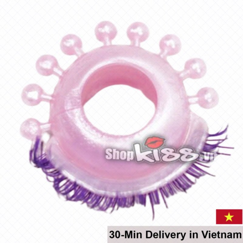 Baile Eyelash Silicone Ring Male Vibrating Enhancer 