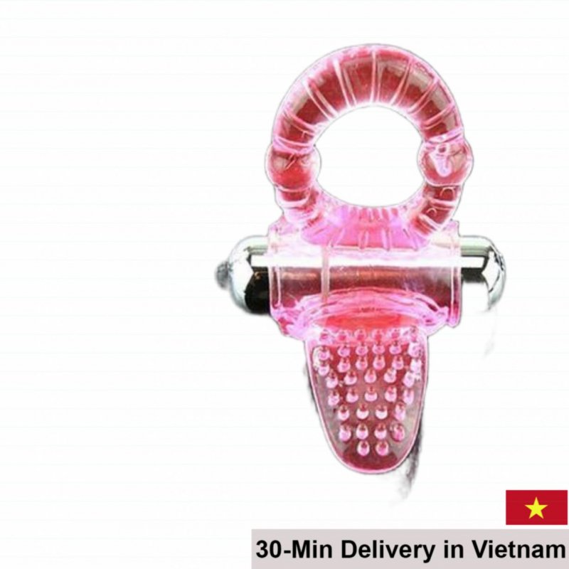 Sweet Tongue Ring G-Spot Clitoral Stimulator Silicone 