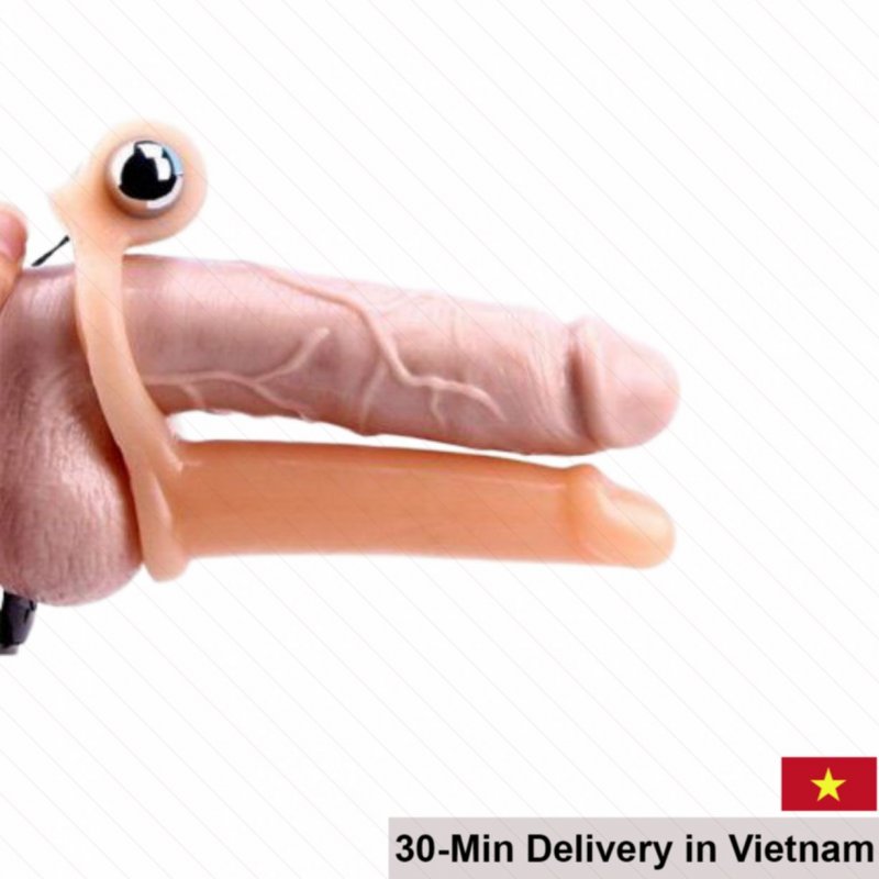 Get Lock Strap-On Double Vibrating Silicone For Couples 