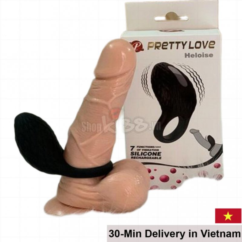 Heloise Super Pleasure Male Penis Ring with Vibrator 