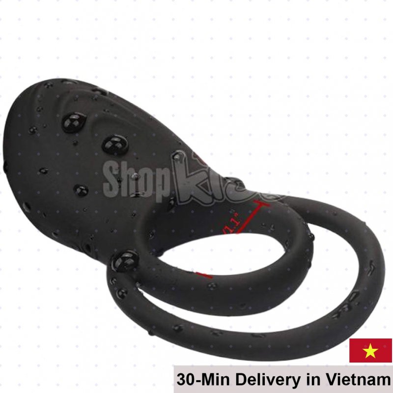 Jeusn Vibrating Silicone Penis Ring Couples Toy 