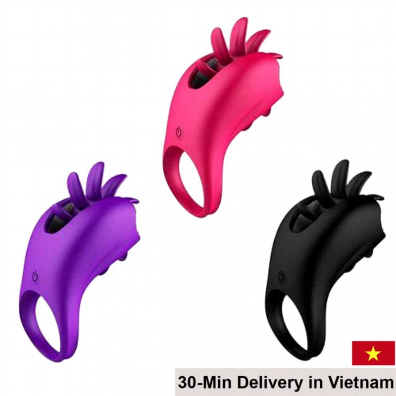 Rotating Tongue Ring LafyHo Double Pleasure Silicone 