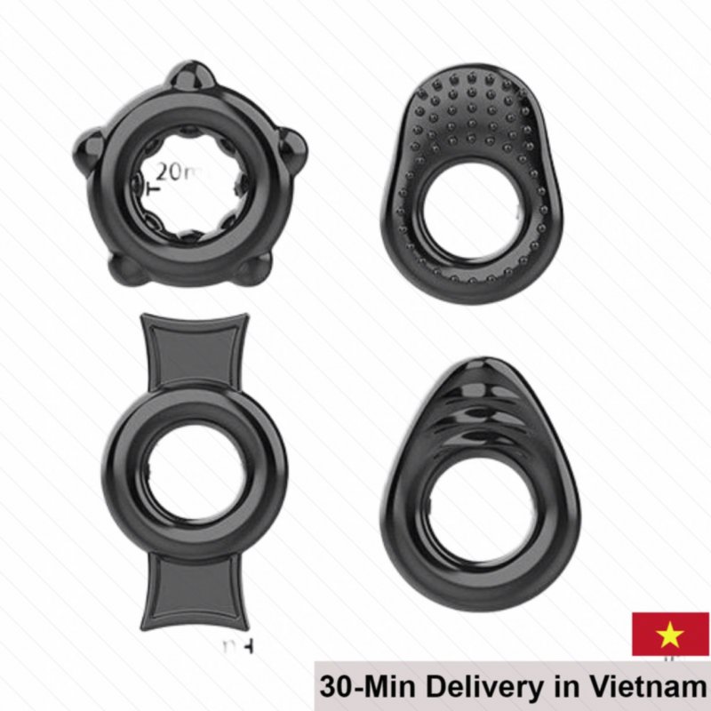 Medical Silicone Delay Ring Set of 4 to Enhance Performance 