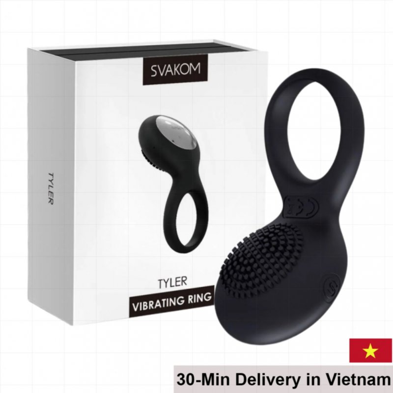 SVAKOM Tyler textured vibrating ring for couples 