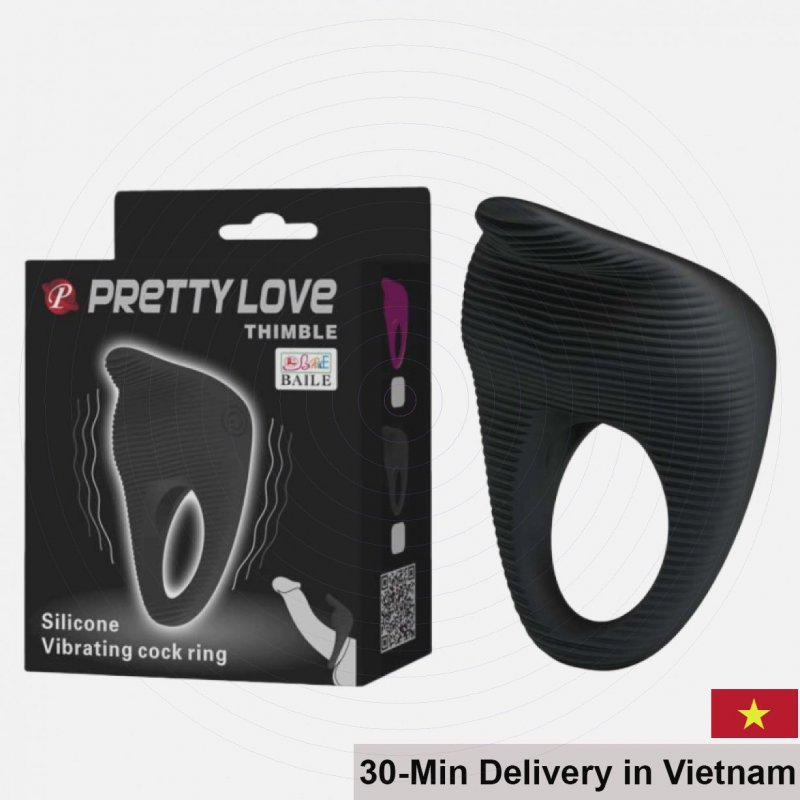 Pretty Love Thimble Strong Vibration Ring Couples Pleasure Toy 
