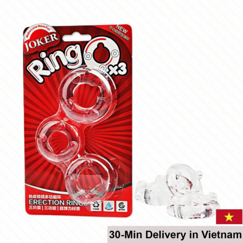 Joker O Ringo X3 Time Delay Male Penis Ring Set 