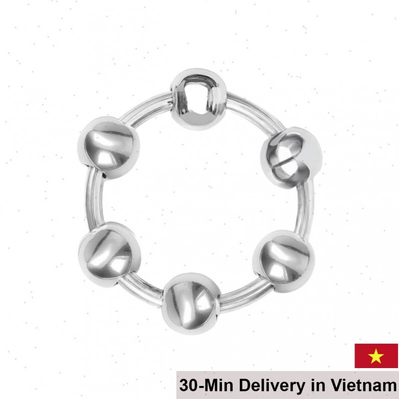 Inox Six-Bead Delay Ring Male Enhancement Transparent 