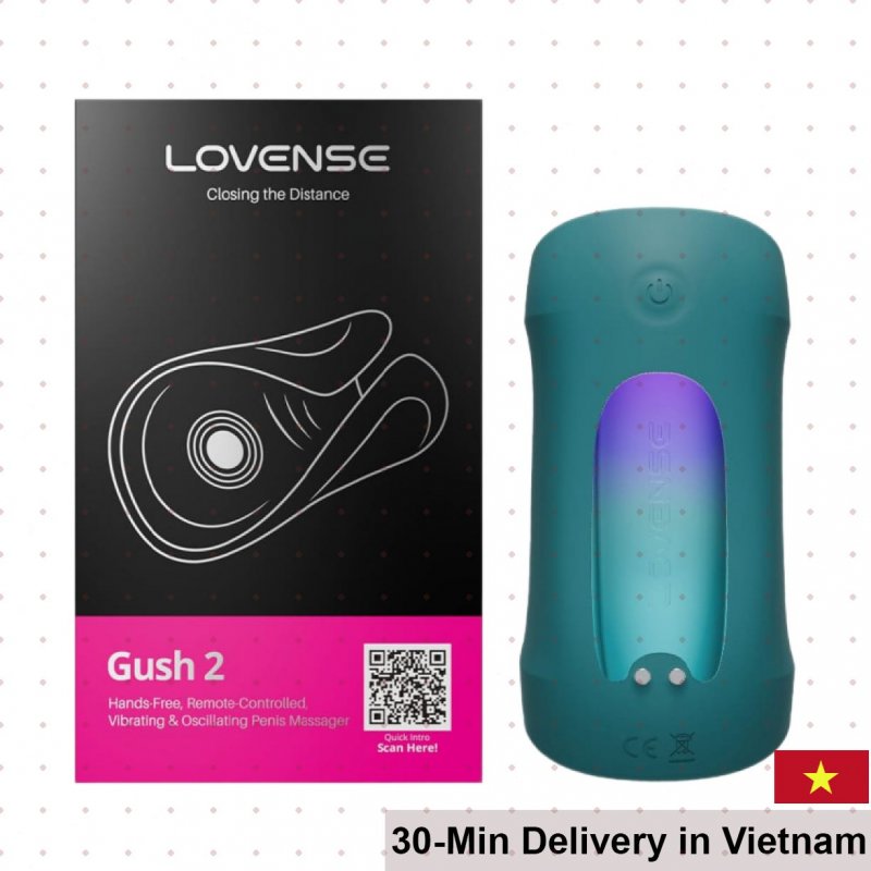 Lovense Gush 2 Male Pleasure Soft Ring Vibrator Wireless Control 