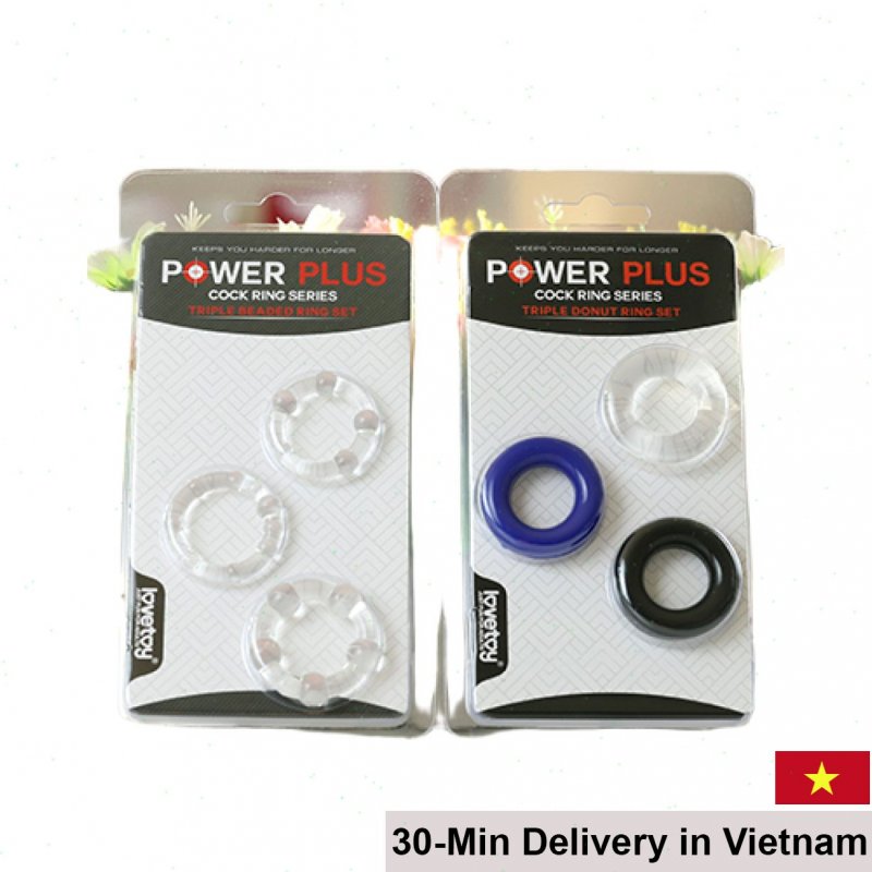 Lovetoy Power Plus Silicone Penis Rings Set of 3 