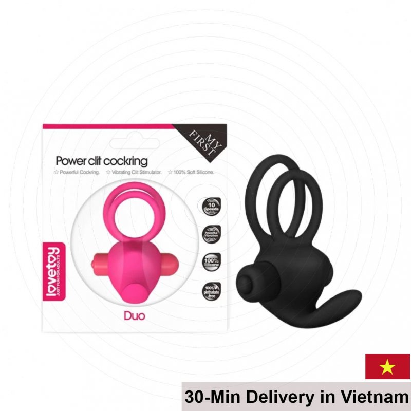 Lovetoy Duo Dual Ring Delay Ejaculation Stronger Hardness 