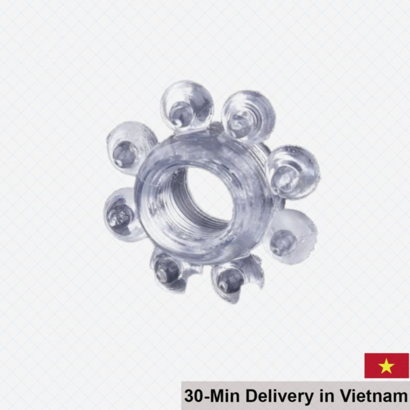 Silicone Ring With Spikes Extends Erections Enhances Size And Sensation 