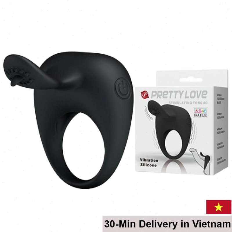 Pretty Love Tonguo Multi-function Licking Ring Male Delay Enhancer 