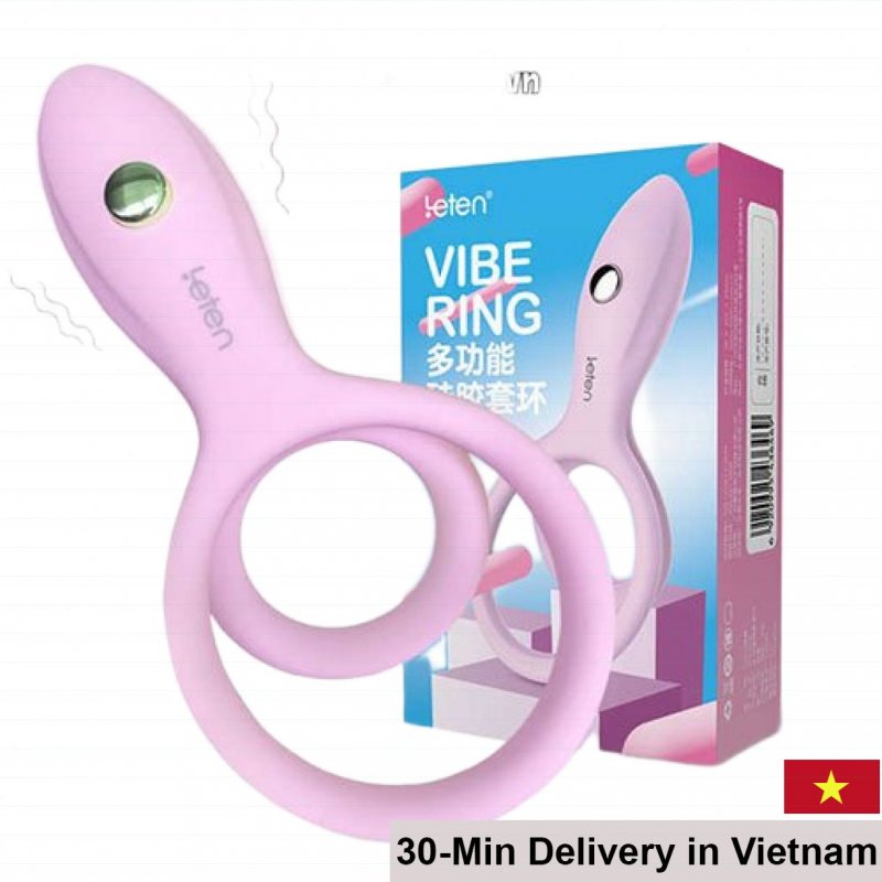 Leten Vibe Ring Penis Cock Ring Clitoral Licking Pleasure Booster 
