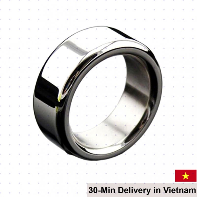 Stainless Steel Male Cock Ring Delay Erection Enhancer 