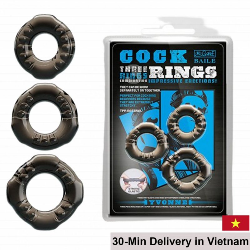 Baile Cock Rings Set Delay Ejaculation Male Sex Toys 