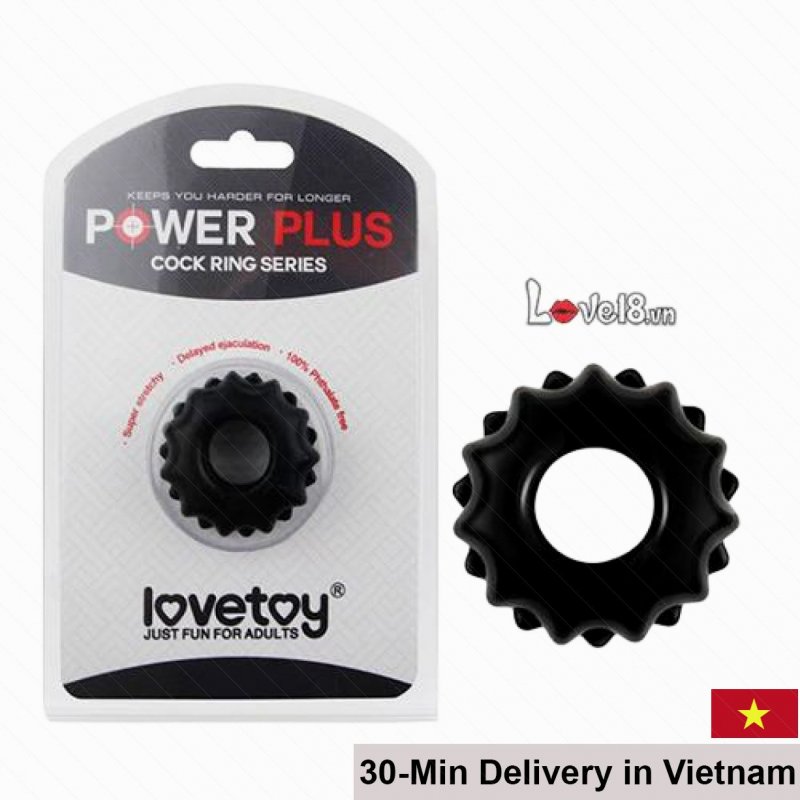 Power Plus Time-Delay Cock Ring Comfortable Extended Pleasure 