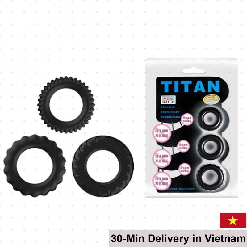 Silicone Titan Ring Delay Ejaculation Enhance Performance 