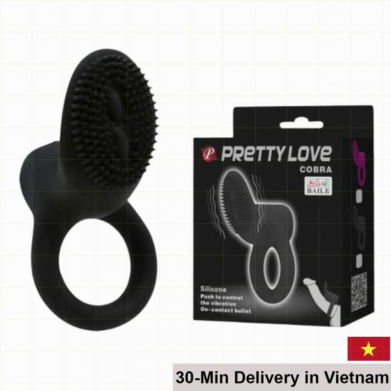 Pretty Love Cobra Textured Vibrating Ring for Women 
