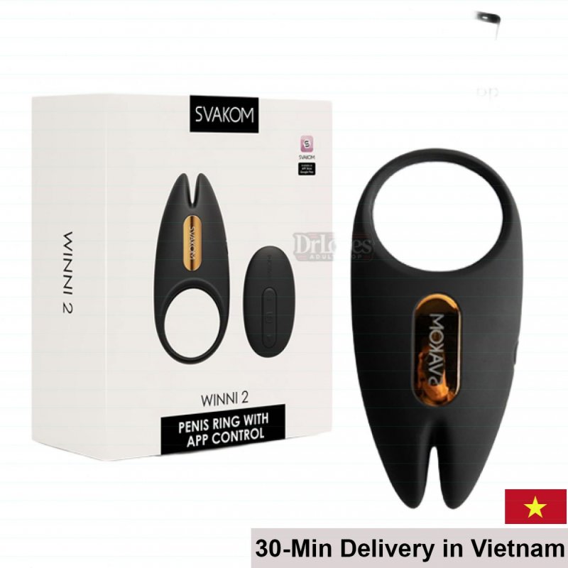 Svakom Winni Penis Ring with App Control 5 Vibration Modes Waterproof 